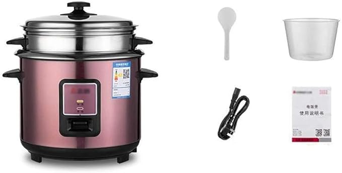 Rice Cooker Household 4L-6L Automatic Heat Preservation Stainless Steel Inner Container Multi-Function with Steamer