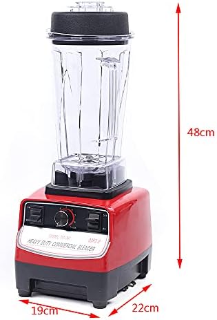 2200W Commercial Mix Blender - 2L High-Speed Smoothie Maker with Soundproof Cover for Ice Crushing Chopping Grinding &amp Blending - Professional Countertop Kitchen Appliance
