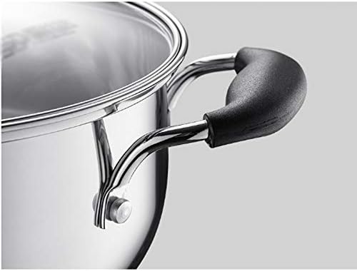 JSEIAJB 2Pcs Cookware Set Non-stick Cookware Frying Pan Cooking Pot &amp Pan Saucepan with Glass Lid