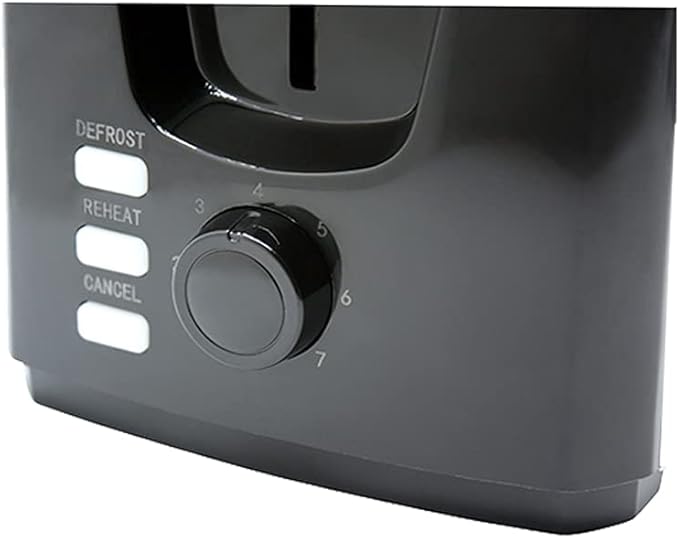 Premium Levella Silver Stainless Steel 2-Slice Toaster for Bread Modern Style 750 Watts Removable Crumb Trays