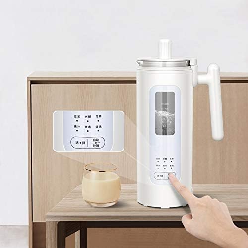 Soymilk Machine Soy Milk Maker Automatic Portable Electric Heating SOYA-Bean Milk Stir Rice Paste Maker Filter-Free 350ml(Black)