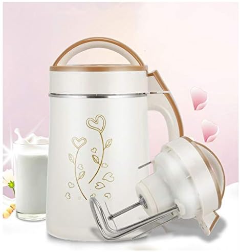 Soymilk Machine Household Soyabean Milk Maker Stainless Steel Filter-Free Heating Soy Beans Milk Juicer Grain Grinding(E)