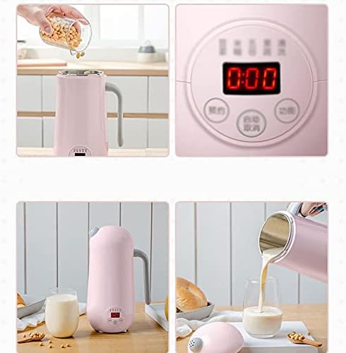 Mini Soymilk Machine Portable Soy Milk Rice Paste Maker Electric Juicer Blender Food Grinding Heating Processor(D)