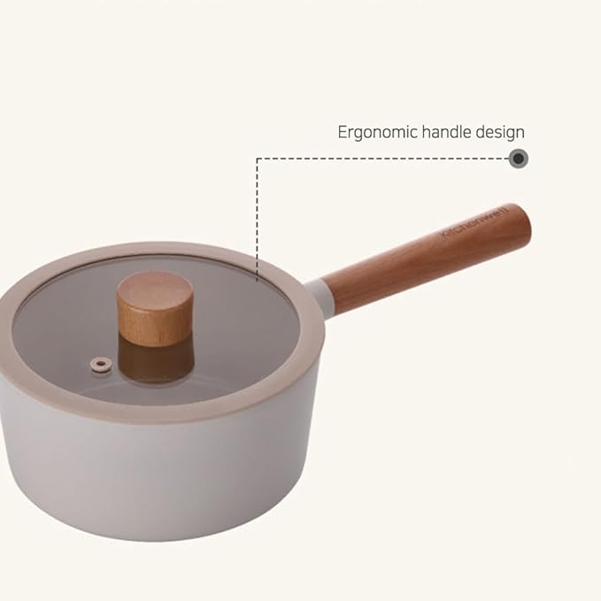 TORI Non-Stick ceramic coating Pot and pan with lid Cookware Set of 5P