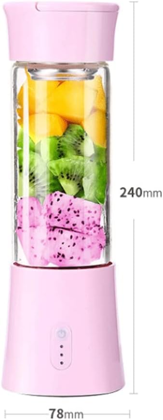 Portable Blender Smoothies Personal Blender Mini Shakes Juicer Cup USB Rechargeable(White)