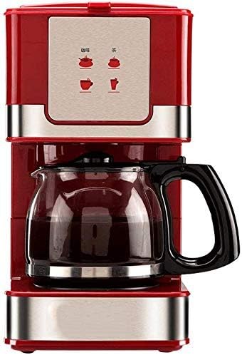Coffee Machine Coffee Machine Compact Coffee Machine600ml Programmable Coffee Maker with Anti Drip FunctionBoil-Dry Protection550wRedCompatible with Espresso Cooker