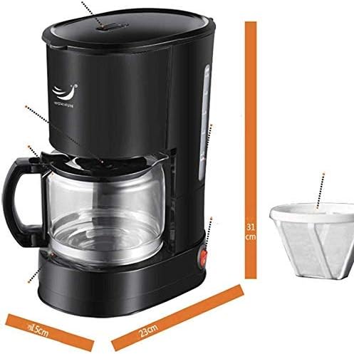 Coffee Machine Filter Coffee Machine With Insulated JugAnti-Drip SystemPermanent Reusable FilterFilter Coffee Maker With 10 Minute Brew Time800WCompatible with espresso cooke