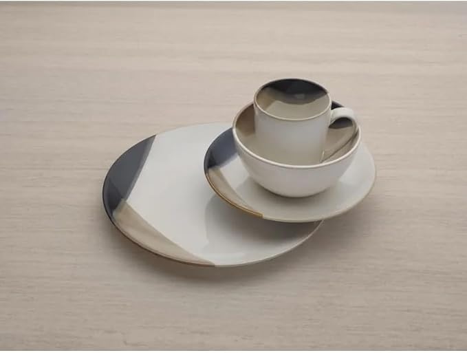 16-Piece Dinnerware Set Service for 4 Assorted Dishes and Plates Sets Family Dinner Party