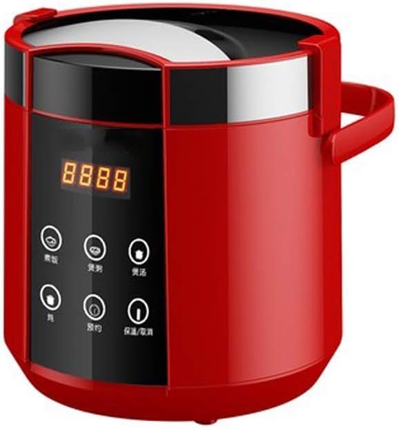 Rice Cooker 1.5L Electric Rice Cooker Mini 2 Layers Food Steamer Multifunction Meal Cooking Pot Fast Heating Lunch Box 24H Appointment(B)