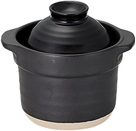 Koyo Pottery 19831001 Rice Pot 1 Cup Black