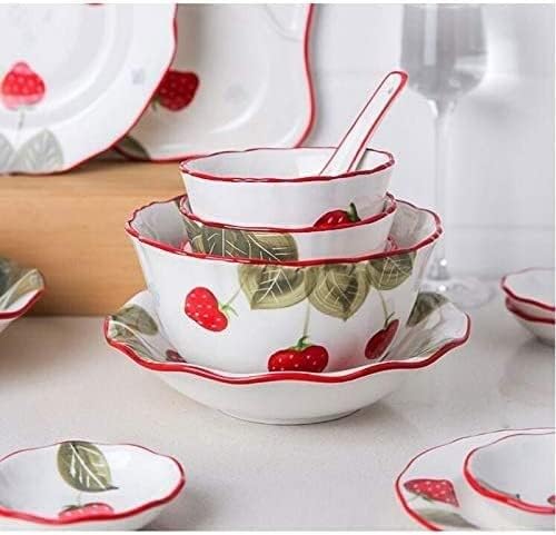 Dinnerware Set Luxury Family Dinner Service Set Ceramics Dinner Set Kitchen and Dining Service Creativity Kitchen Dinnerware Set Plates Dishes Bowls Plates and Bow26 Piece Set