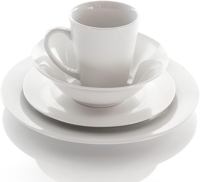 16 Piece Porcelain Dinnerware Set Dish Household Plate Ceramic Bowl Cutlery Combination