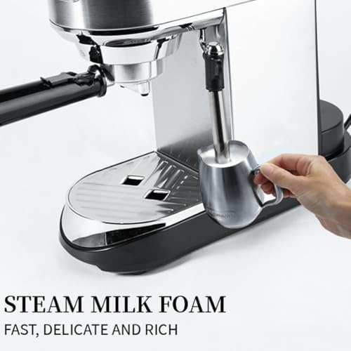 Espresso Coffee Machine 15 Bar with Milk Frother 92°C Constant Temperature Extraction 1L Removable Water Tank