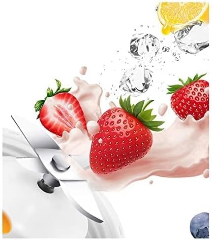 Portable Blender Personal Hand Smoothie Travel Blender Cup Fruit Mixer Rechargeable with USB Mini Blender for Fruit Juice Milk Shakes for Great Mixing (Color : Green) (Pink)
