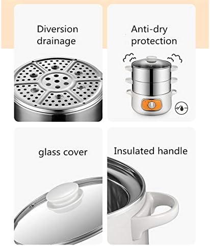 3 Layers Electric Cooking Machine Automatic Multi Cooker Stainless Steel Inner Steamer Hot Pot Rice Cooker Fast Heating
