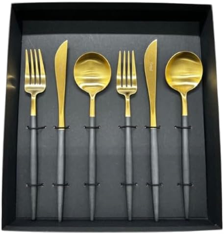 Cutipol GOA Black Gold Dinner Set