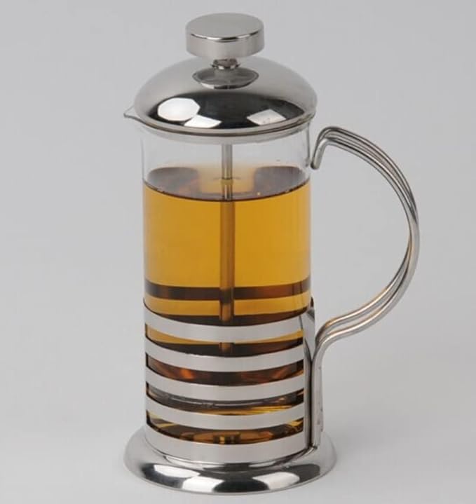 Coffee Maker Stainless Steel Percolator Pot Wall &amp Large Capacity Manual Cafetiere Containers