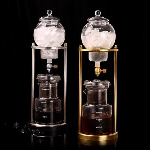 Tower Ice Coffee Maker Capacity Tea TowerCold Brew Drip Tower Cold Brew Drip Tower Coffee Maker - 600ml/20.29oz Capacity Stainless Steel Rack Adjustable Dripper