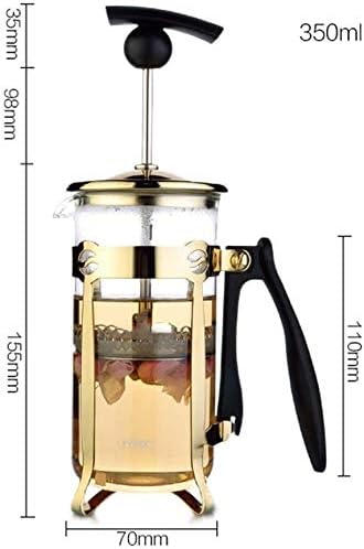 French Press Coffee MakerCoffee Press with Stainless Steel Bracket Easy To Clean Durable Heat Resistant Glass 12oz/350ml