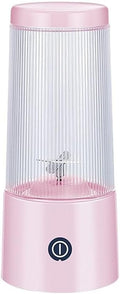 350ml Portable Electric Juicer Mini Fruit Blender Rechargeable Smoothie Processor Personal Squeezer with 1500mAh Battery(Pink)