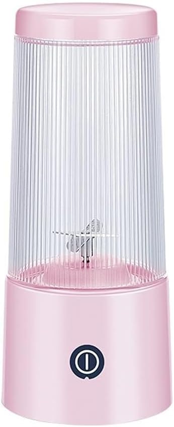 350ml Portable Electric Juicer Mini Fruit Blender Rechargeable Smoothie Processor Personal Squeezer with 1500mAh Battery(Pink)