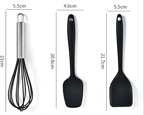 Lustar 6pcs/Set Silicone Cookware Kitchen Cookware Cutlery Set Non-Stick Spatula Kitchen Tool