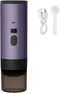 2025 New Portable Capsule Coffee MakerHigh Pressure Extraction Wireless Heating Long Battery Life Touch Screen Barista Function Compact Design(Purple No bracket)
