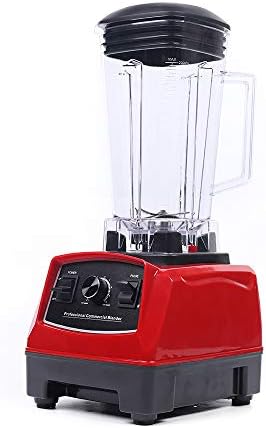 High-Speed Commercial Blender 2200W 2L Capacity Smoothie Maker with Soundproof Cover Ice Crushing &amp Grinding Countertop Mixer for Professional Use