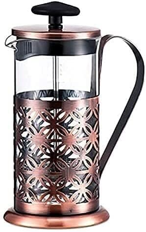 Coffee Press Coffee Maker Stovetop Espresso Machine Coffee Pot Moka Pot and Stainless Steel Tea MakerThreelayer Filter Design Detachable FilterHand Coffee Maker