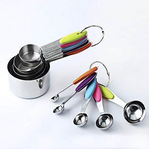 Kn650 10 in 1 Colorful Stainless Steel Measuring Spoon Cake Mold Baking Tool Set Cookware Set Cookware Picnic Boiler Cookware