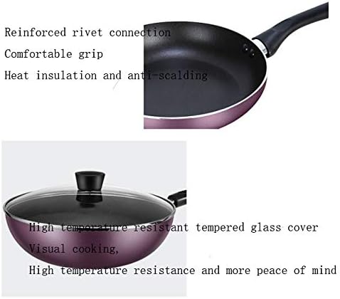 Nonstick Kitchen Cookware Set - Home Kitchen Ware Pots and Pan Set Includes Saucepan Wok Milk pan