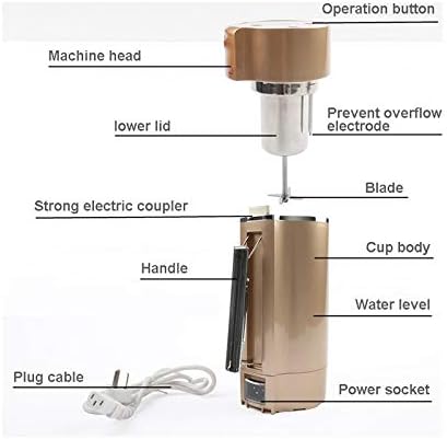 Mini Automatic Soymilk SOYA-Bean Milk Maker Portable Grain Beans Grinder Stainless Steel Juicer Machine Baby Food Blender(E)