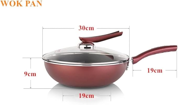Cookware Set Pots and Pans Set 3 Piece Cookware Set Wok Frying Pan Soup Pot with Glass Lid Aluminum Alloy Non-Stick Cooking Pot Set Kitchen Cooking Pot Set Cooking Pan Set