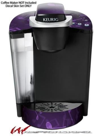 Decal Style Vinyl Skin compatible with Keurig K40 Elite Coffee Makers Bokeh Music Purple (COFFEE MAKER NOT INCLUDED)