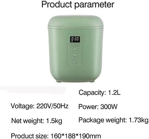 Rice Cooker Electric Rice Cooker Portable Multicooker Intelligent Appointment Cooking Pot Insulation Food Warmer 1.2L Kitchen Appliance(B)
