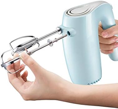 Electric Multifunctional Handheld Food Blender Double Whisk Eggs Mixer Five-Speed Food Processor (A) (A)