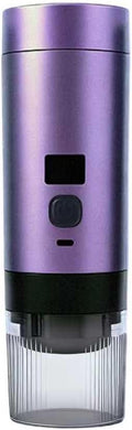 Wireless Mini Espresso Machine Portable Coffee Maker for Travel/Camping/Office 3-in-1 Single Serve Coffee Maker Compatible with Capsules&ampGround Coffee Gifts for Espresso Lovers (Purple)