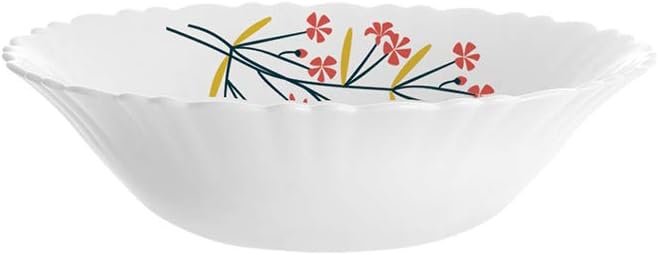 Borosil Gourmet Dinnerware Set For 6 19 Pieces White Dinner Plates and Bowls Sets Chip Resistant Tempered Opal Glass Stain Resistant Dishwasher &amp Microwave Safe Dinner Set For Gifting Serves