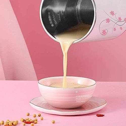 Household Mini Soybean Milk Machine Automation Soymilk Maker Jam Milk Shake Porridge Machine Grain Grinding Juicer(Black)