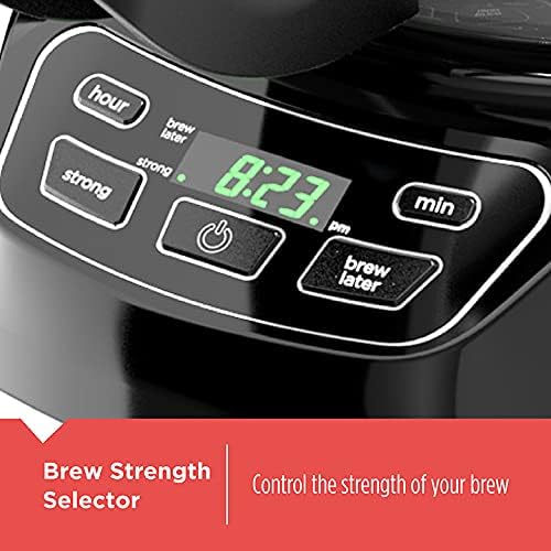 BLACK+DECKER CM1110B Programable 12-Cup Coffee Maker Easy Pour Non-Drip Carafe with Removable Filter Basket Black