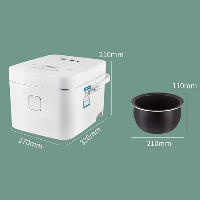Home 3L Multifunctional Rice Cooker - 550W Touch Panel Pressure Cooker Smart CookwareGreen