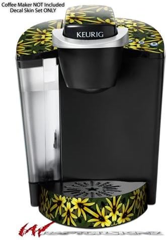 Decal Style Vinyl Skin compatible with Keurig K40 Elite Coffee Makers Daisy Yellow (COFFEE MAKER NOT INCLUDED)