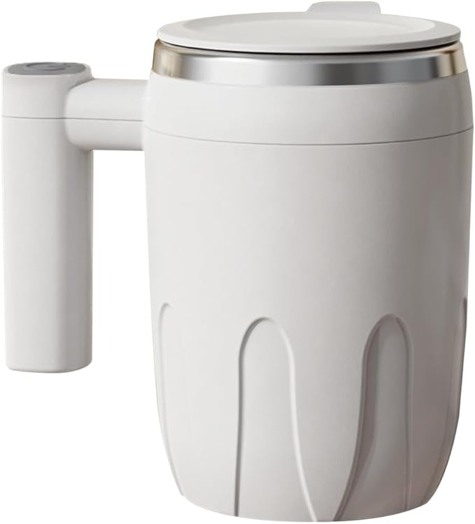 MiOYOOW Auto Stirring Coffee Mug 380ML Stainless Steel Self Stirring Cup with USB Charging for Office Home Travel