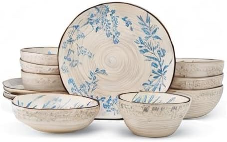 Pfaltzgraff Bella 12 Piece Dinnerware Set Service For 4 Multicolor