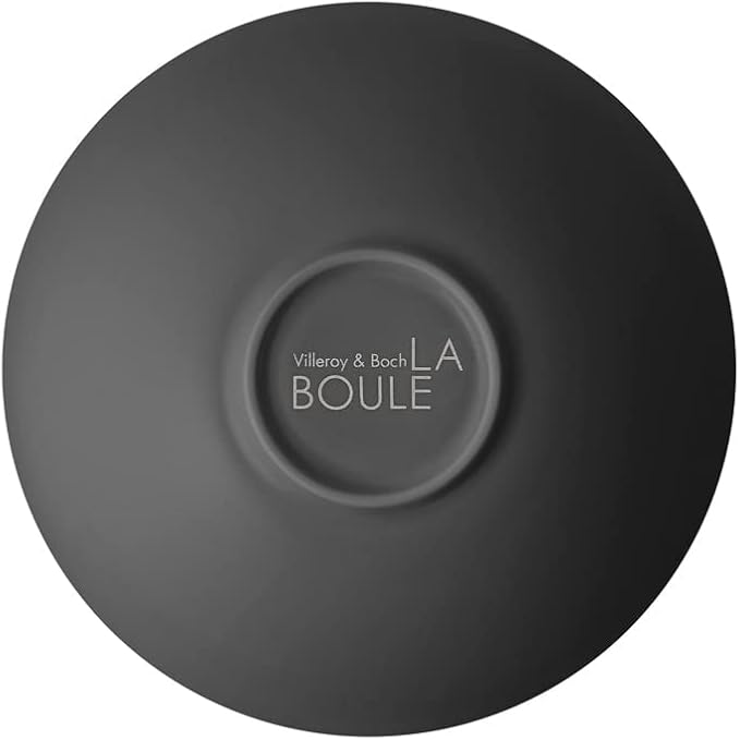 Villeroy &amp Boch Iconic Collection La Boule 7-Piece Dinnerware Set for 2 Premium Porcelain Made in Germany Dishwasher Safe 9.5 x 9 in Black