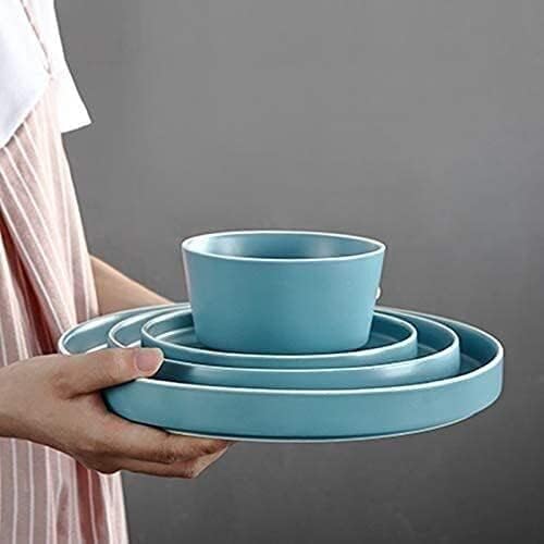Dinner Set for Family Party Hotel Restaurant Nordic Style Dinnerware Set Chinese Tableware Set Creative Ceramic Dishes Set European Style China Dinner Set Service for 6