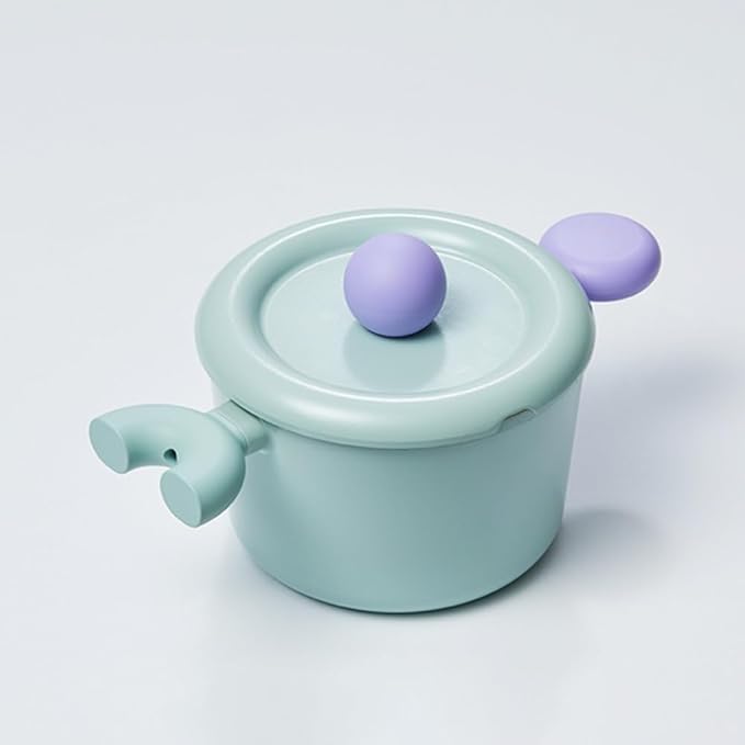 Neoflam Better Finger Cookware Set - Mint and Yellow 4-Piece Ceramic Coating Kitchen Pots