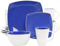 Gibson Elite 131782.16R Soho Lounge STO are Dinnerware Set Cobalt - 16 Piece