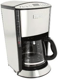 Krups - 12-Cup Glass Carafe Coffee Maker - Brushed Stainless Steel