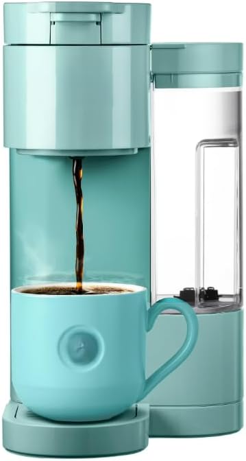 KeurigK K Express Essentials Single Serve K Cup Pod Coffee Maker 3 cup sizes (6 8 and 10oz) Fast Fresh Brew 30oz Removable Water Reservoir (Seafoam Green)